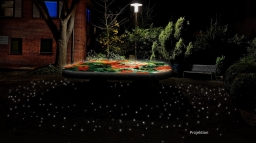 Projektion Brunnen
